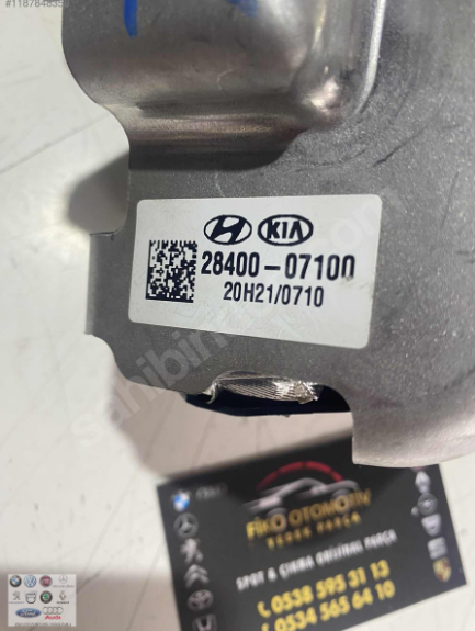 28400-07100 HYUNDAİ BAYON KONA KİA STONİCG3LF 1.0 T-GDİ EGR VALF