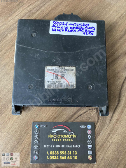89221-02560 TOYOTA COROLLA AURİS MULTİPLEX AĞ KAPLAMASI ORJ